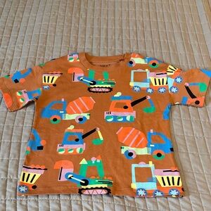 NWOT Next Brown Relaxed Fit Boys Construction T-Shirt